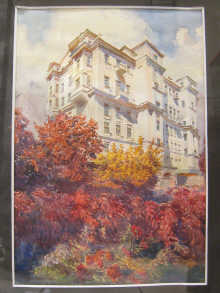 A Russian watercolour of an