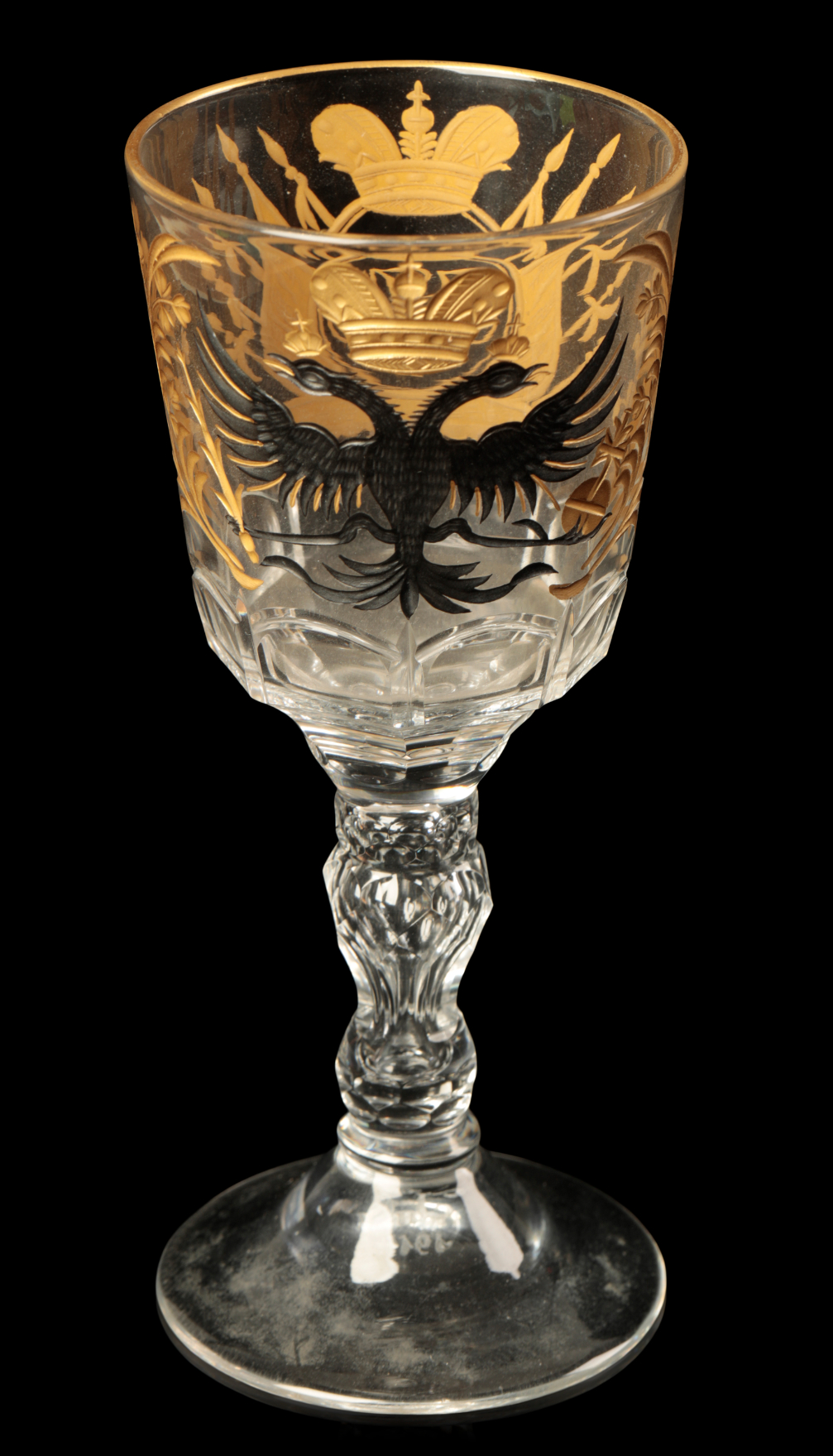 A RUSSIAN WINE GLASS FROM THE