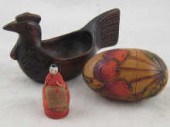 A Russian wooden egg with poke