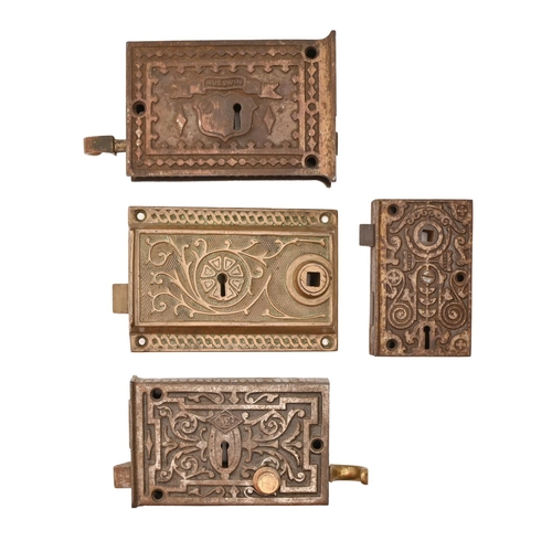 A Russwin ornate cast brass door