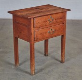 A RUSTIC AMERICAN PINE SIDE TA