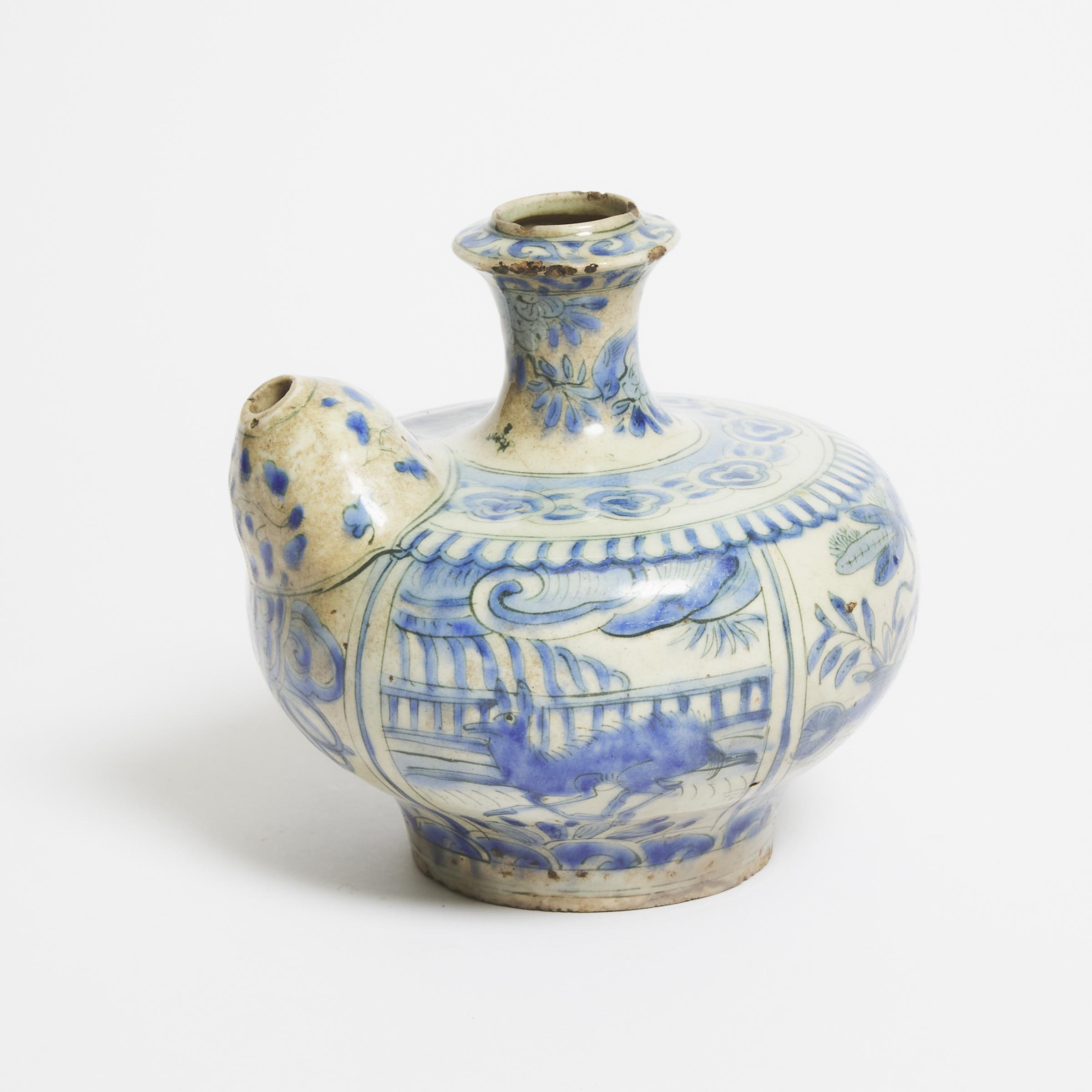 A Safavid Blue and White Kendi,