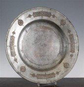 A Safavid tinned copper dish 1