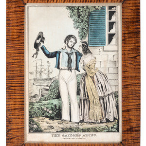 A 'Sailor's Adieu' Hand Colored