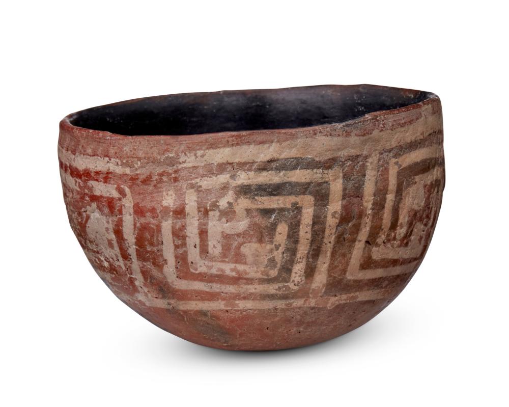 A SALADO POLYCHROME POTTERY BOWLA