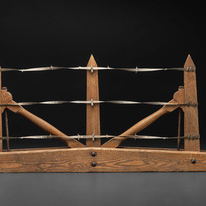 A Salesman Sample Barbed Wire Fence