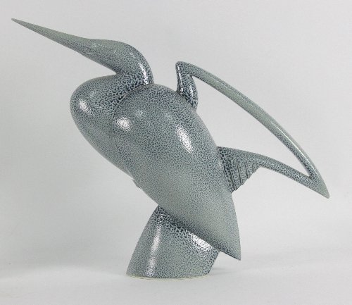 A salt glazed jug by Anthony