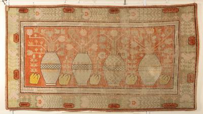 A Samarkhand rug, East Turkestan,