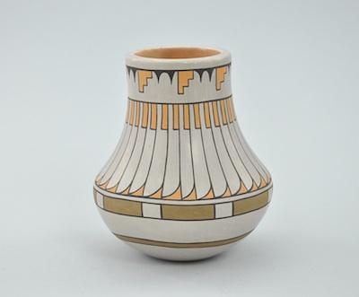 A San Ildefonso Pueblo Jar, Blue