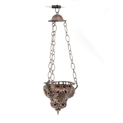 A sanctuary lamp, probably Italian,