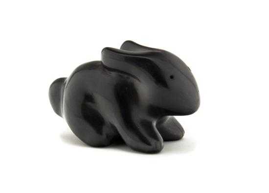 A Santa Clara Blackware Rabbit