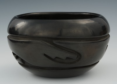 A Santa Clara Pueblo Blackware Bowl