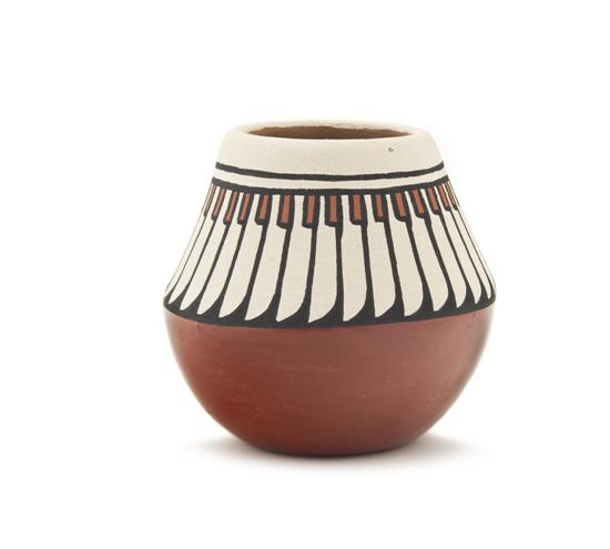 A Santa Clara Redware Polychrome