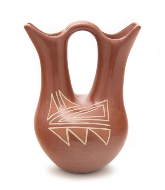 A Santa Clara Redware Polychrome