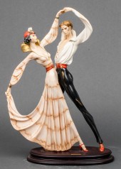 A. SANTINI "TANGO DANCERS" FIG