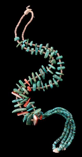 A SANTO DOMINGO TURQUOISE, SHELL,