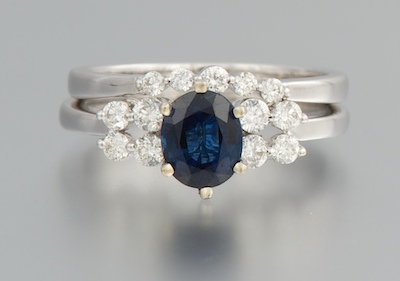 A Sapphire and Diamond Engagement