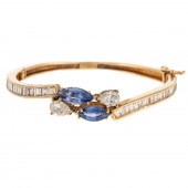 A SAPPHIRE & DIAMOND BYPASS BA