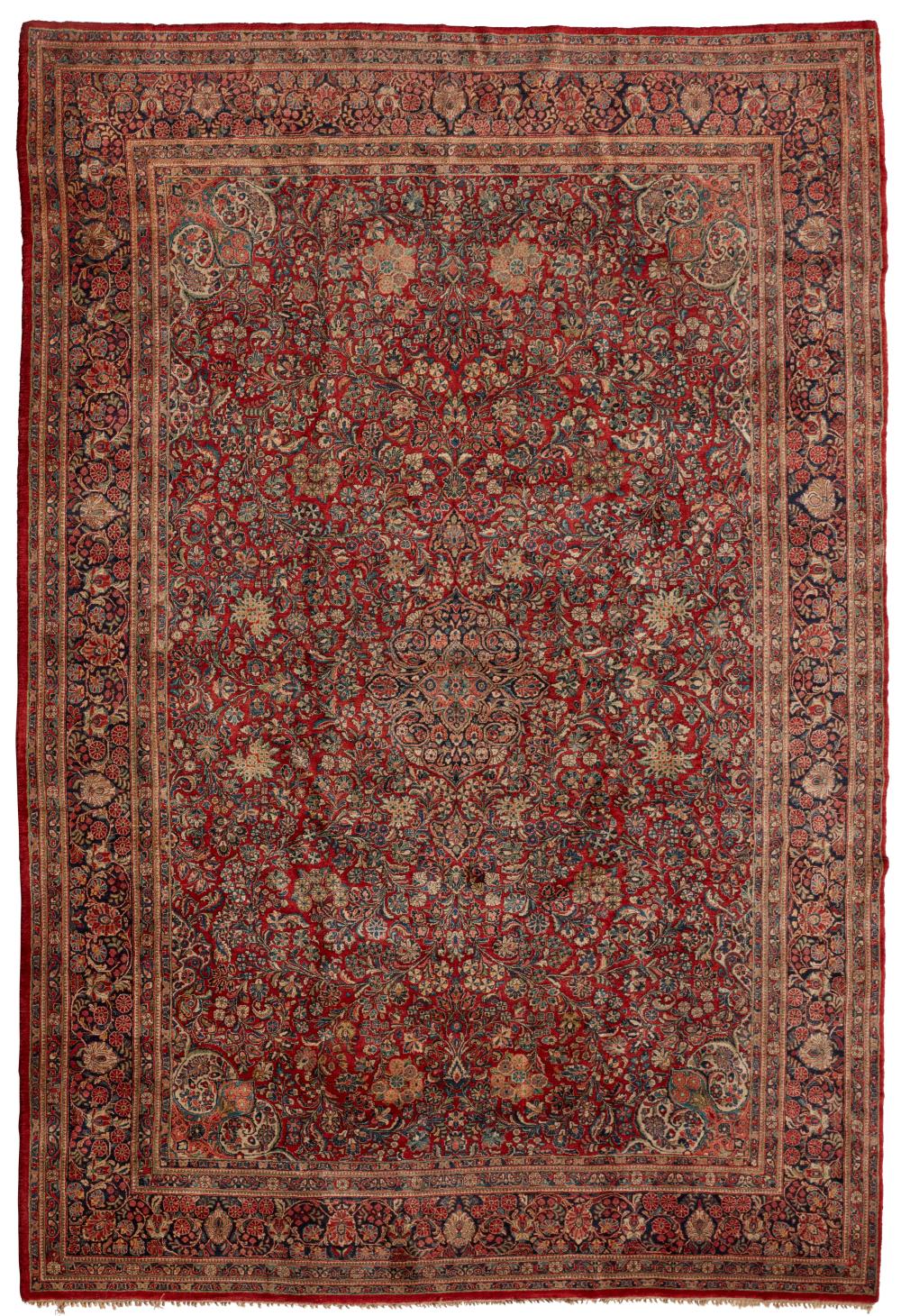 A SAROUK RUGA Sarouk rug,  Mid-20th