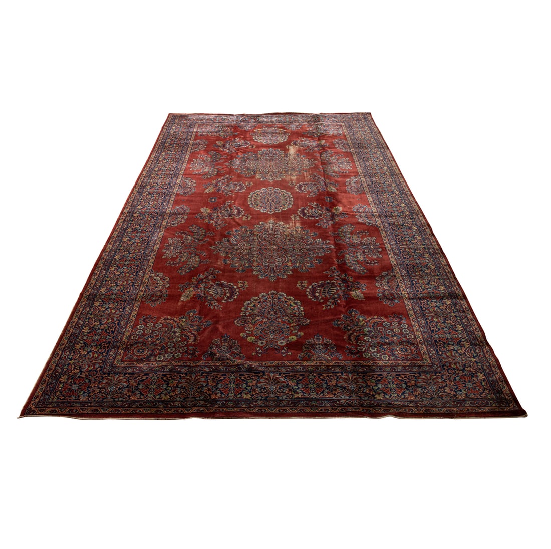 A SAROUK STYLE MACHINE MADE CARPETA