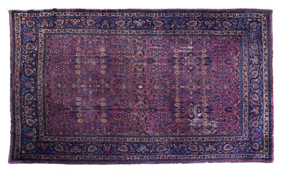 A Sarouk Wool Rug having allover