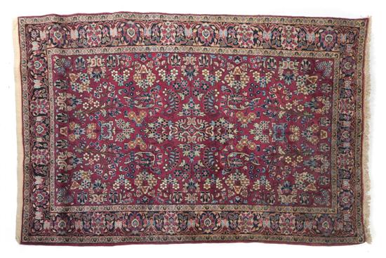 *A Sarouk Wool Rug having