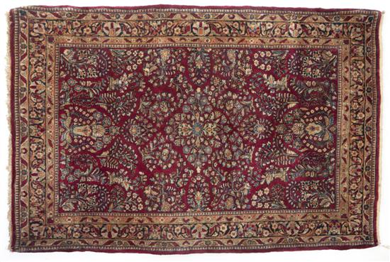 *A Sarouk Wool Rug having