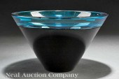 A Sasaki Art Glass Bowl deep c