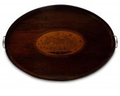 A SATINWOOD MARQUETRY BUTLER'S