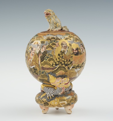 A Satsuma Gyokuzan Dragonware