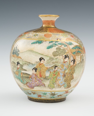 A Satsuma Hozan Geisha Scenic