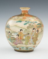 A Satsuma Hozan Geisha Scenic