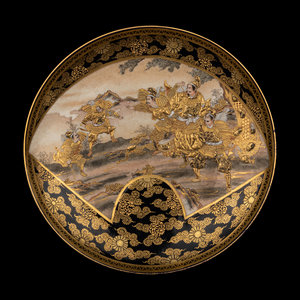 A Satsuma Plate KINKOZAN, LATE 19TH