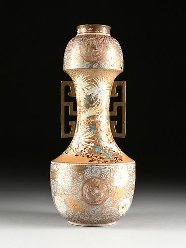 A SATSUMA STYLE POLYCHROME ENAMELED