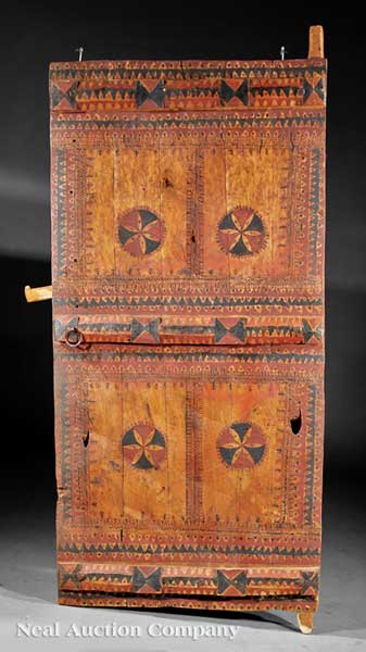 A Saudi Arabian Painted Wood