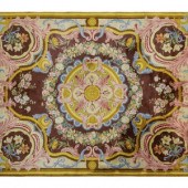 A Savonnerie Style Wool Rug
20