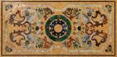 A SCAGLIOLA STYLE PAINTED MARB