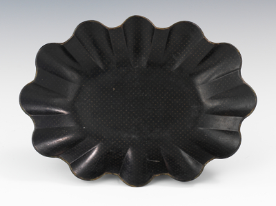 A Scalloped Papier Mache Tray