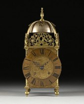 A SCOTTISH BRASS LANTERN CLOCK