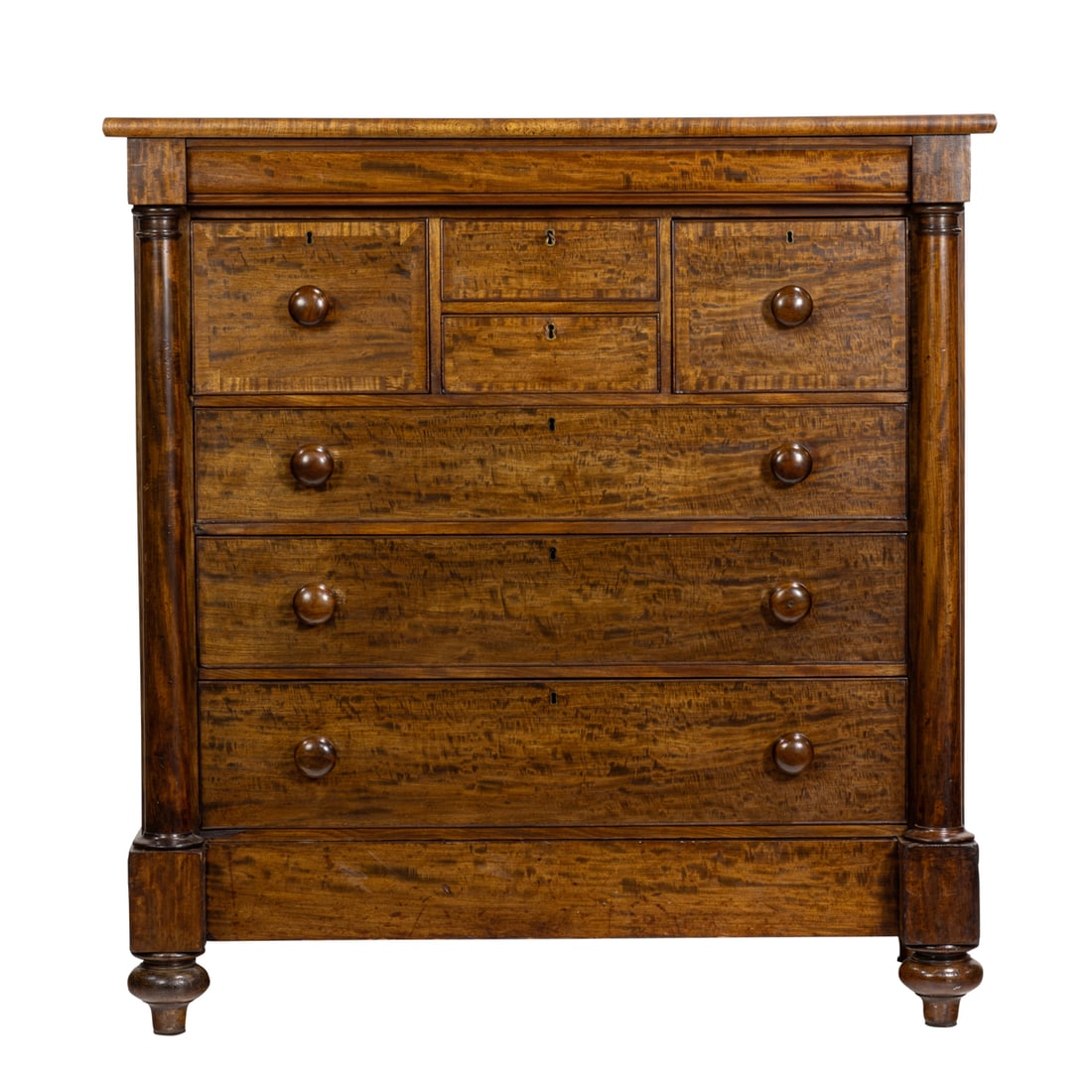 A SCOTTISH FIGURED MAHOGANY