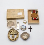 A Scottish gilt metal badge fo