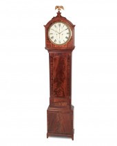 A SCOTTISH MAHOGANY LONGCASE C