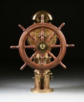 A SCOTTISH MAHOGANY SHIP'S WHE