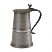 A Scottish Pewter Communion Fl