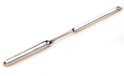 A Scottish silver marrow scoop,