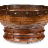 A Scottish Turned Walnut and S