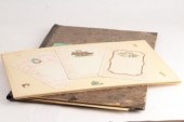 A scrap book containing a coll