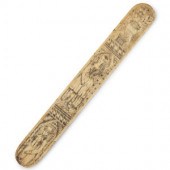 A Scrimshaw Corset Busk with M