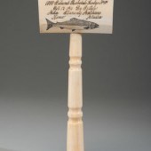 A Scrimshaw Presentation Gavel
