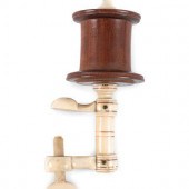 A Scrimshaw Spool Clamp
19th C